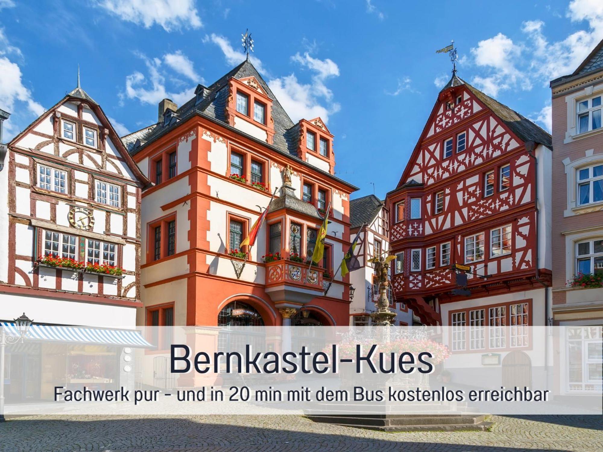 Erden Ferienhaus Schwaab-Scherr, Genau Zwischen Bernkastel-Kues Und Traben-Trarbach, Mit Kostenlosem Oepnv-Ticket Fuer Bus Und Bahn, Parkplaetzen, Fahrradgarage Und Vielen Tipps מראה חיצוני תמונה