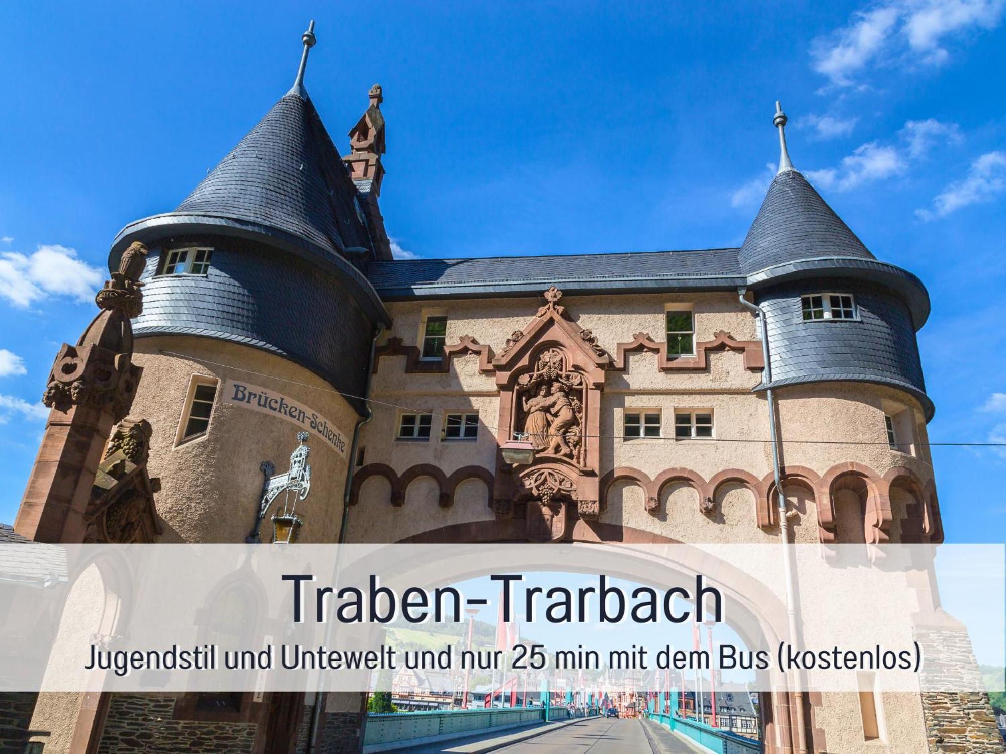 Erden Ferienhaus Schwaab-Scherr, Genau Zwischen Bernkastel-Kues Und Traben-Trarbach, Mit Kostenlosem Oepnv-Ticket Fuer Bus Und Bahn, Parkplaetzen, Fahrradgarage Und Vielen Tipps מראה חיצוני תמונה